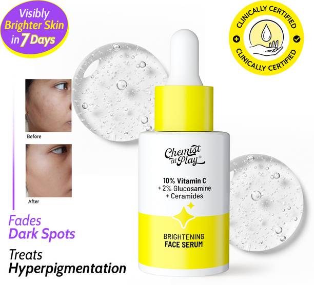 Chemist at Play 10% Vitamin C Serum - Face Serum for Women & Men - Brightens & Gives Glow