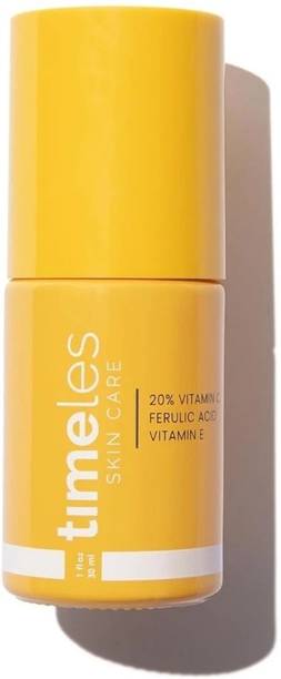 Timeless Skin Brightening Serum With Vitamin E & Vitamin C - Face Serum for Oily & Dry Skin - Fragrance-Free for Skin Care - 30ML