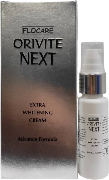 Flocare ORIVITE NEXT EXTRA WHITENING CREAM ADVANCE FORMULA WITH KOJIC ACID, ALPHA ARBUTIN, GLYCOLIC ACID, OCTINOXATE, VITAMIN E & MULBERRY CREAM FOR SKIN WHITENING, SKIN BRIGHTENING, PIGMENTATION REMOVAL, SUN PROTECTION, EVEN SKIN TONE, MARK & SPOT REMOVAL