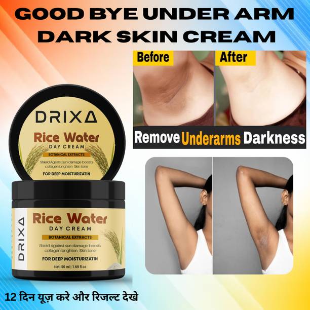 Drixa Under Arm Area Rice Water Cream For Day Night Cream