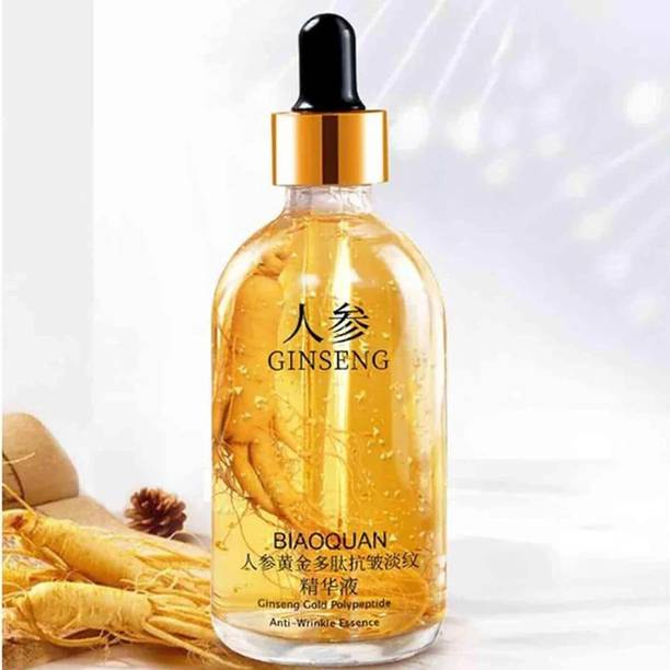 Gleamora GLEAMORA Ginseng Anti-Wrinkle Essence – Advanced BIAOQUAN Gold Polypeptide Face Serum with Natural Ginseng Extract, Anti-Aging Hydration, Firming & Brightening Skincare Solution for Wrinkle Reduction and Radiant Skin – 30ml (pack of 1)
