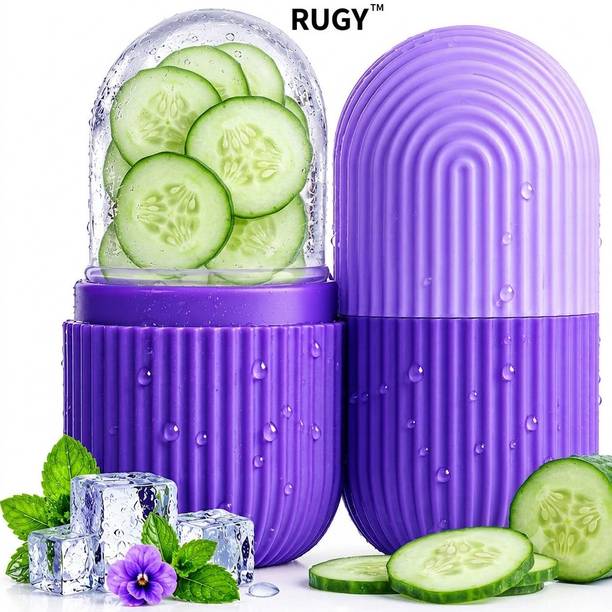 RUGY Ice Roller for Face Massager | Reusable Ice Holder Tool for Glowing & Clear Skin