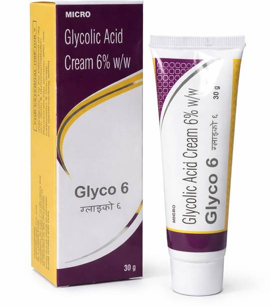 glyco-6 Cream | Glycolic Acid Cream for Acne Marks, Dark Spots & Pigmentation | Skin Renewal Cream
