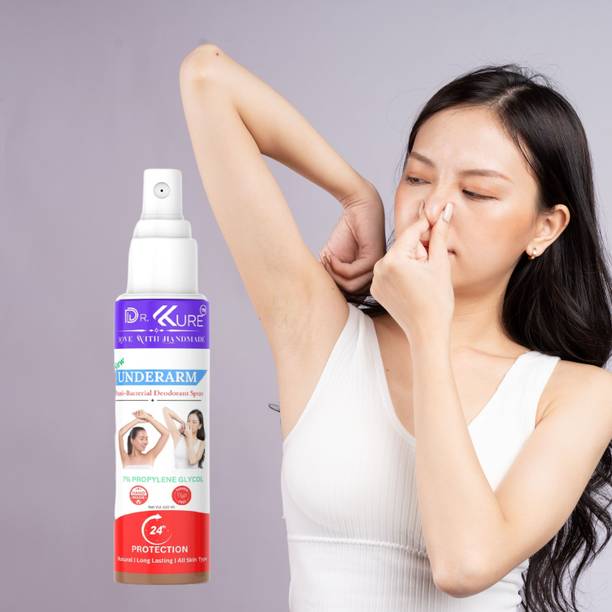 Dr. Kure Anti-Bacterial & Whitening Underarm Spray | Black Spot Remover & Long-lasting Freshness | 95% Natural + 5% Essential Ingredients | Men and Women
