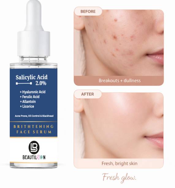 beautiloon Advanced Brightening Formula for Men & Women, Daily Face Care Serum for Hydration, Smoothness & Clear Skin