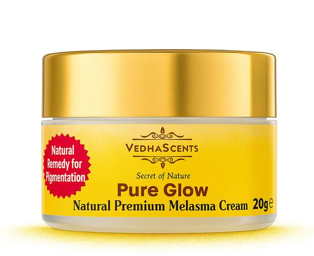 Vedhascents Premium Natural Melasma Cream|Pigmentation & Dark Spots | Acne Marks, Suntan Marks, Blackheads & Whiteheads | Skin Brightening Ayurvedic Night Face Cream
