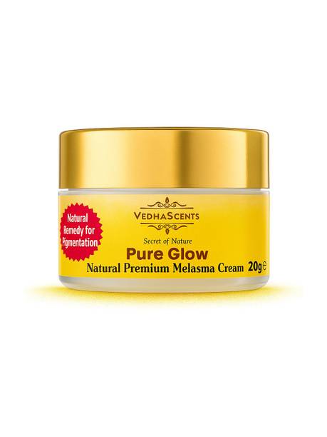 Vedhascents Premium Natural Melasma Cream|Pigmentation & Dark Spots | Acne Marks, Suntan Marks, Blackheads & Whiteheads | Skin Brightening Ayurvedic Night Face Cream