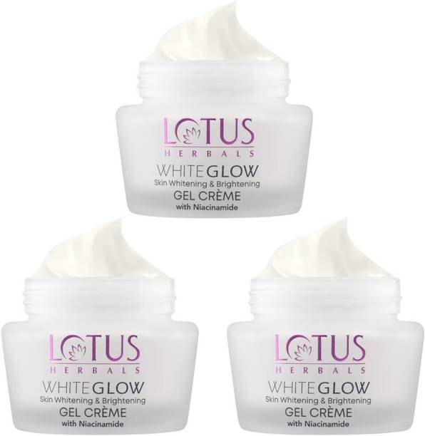 LOTUS Whiteglow Skin Whitening Brightening Gel Cream SPF 25 (pack of 3)