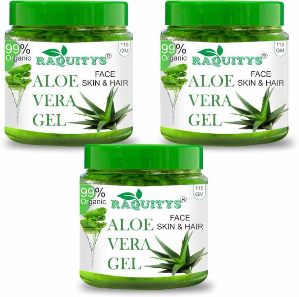 RAQUITYS Pure Aloe Vera Skin Gel (115 g) pack of3