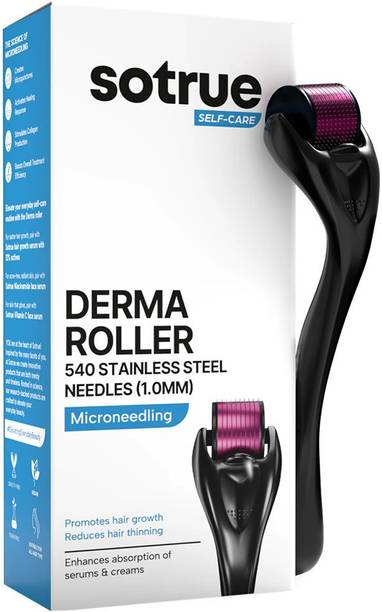 Sotrue Derma Roller For Hair Growth 1 mm with 540 Titanium Needles
