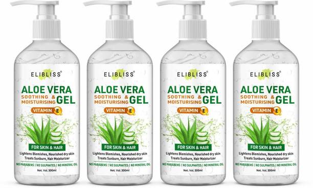 ELIBLISS Aelovera Gel | 100% Pure Aloe Vera Gel for glowing Face, Skin & Hair