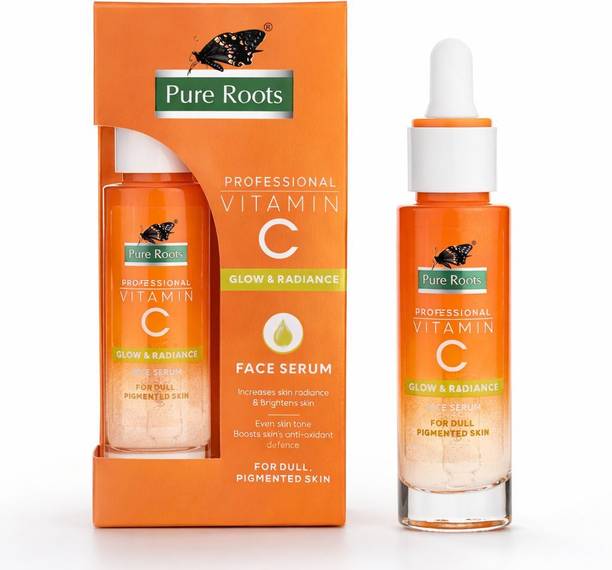 Pure Roots Vitamin C Face Serum 30ml | Hydrating & Brightening Serum for Radiant Glowing Skin | Anti-Aging, Non-Greasy for Men & Women