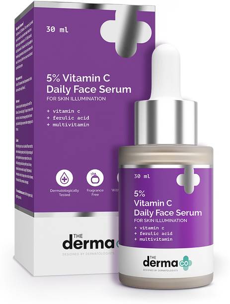 The Derma Co 5% Vitamin C Daily Face Serum with Ferulic Acid & Multivitamin