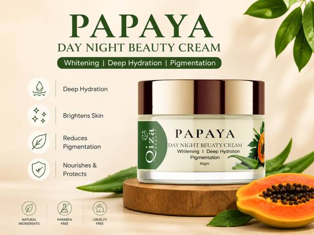 Qiza Beauty Papaya Day Night Beauty Whitening Anti Wrinkles Cream