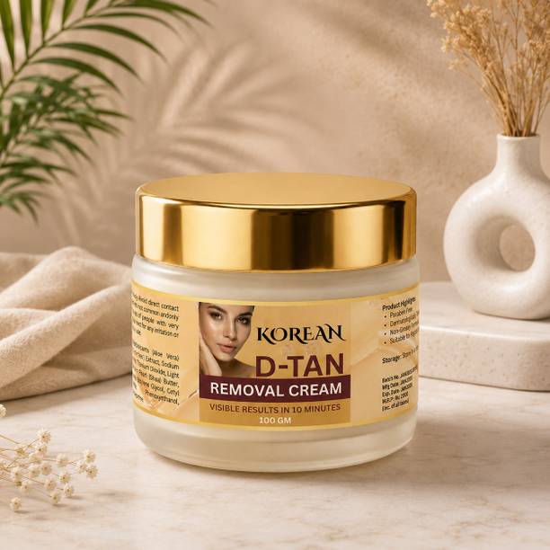 nandurba Korean D-Tan Removal Cream for Instant Tan Reduction & Skin Glow