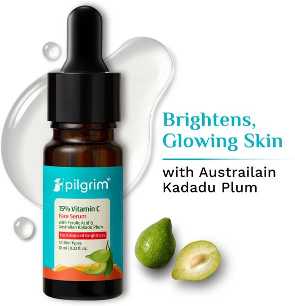 Pilgrim 15% Vitamin C Serum For Glowing Face , Brightening Skin & Reduce Pigmentation