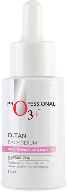 O3+ D-Tan Face Serum with Niacinamide, Glycolic Acid & Mulberry Extract for Tan Removal, Skin Brightening & Glow | Reduces Pigmentation & Dark Spots