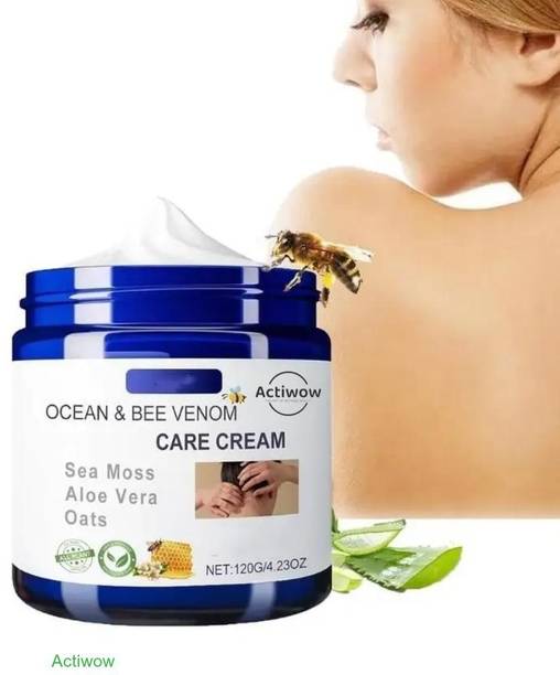 ACTIWOW Bee Venom Ocean Cream for Beard Zone Cleanse and Skin Refresh A01