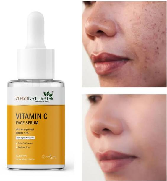 7days natural Vitamin C Face Serum - Skin Brightening Reduce dark spot, Pigmentation, Blemishes Removal serum