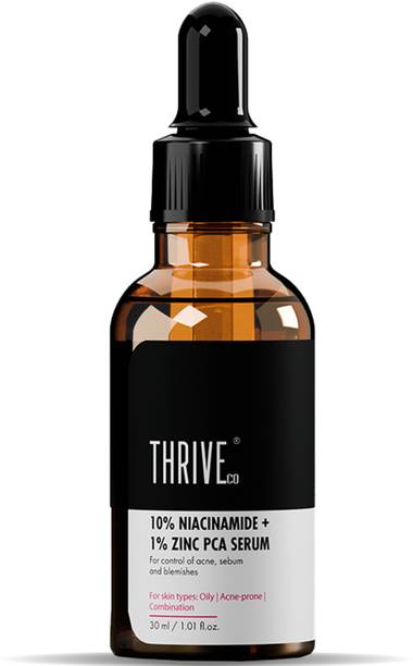 ThriveCo Niacinamide Serum with Zinc PCA | Reduces Acne Marks & Blemishes | Minimizes Pores | Oil Control Face Serum for Oily Skin | For Men & Women