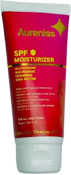 aureniss SPF UV Moisturizer with Glutathione, Niacinamide, Ceramides & Shea Butter
