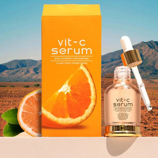 ELIIOUS Vitamin C Daily Glow Face Serum for Men & Women - Vitamin C Serum for Glowing Skin, Oily Skin & Dark Spots, With 50x Vitamin C
