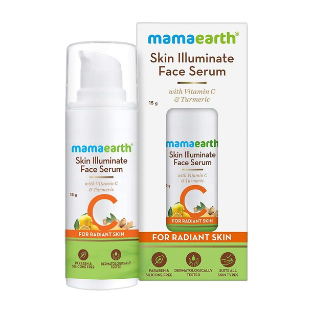 Mamaearth Illuminate Face Serum for Radiant Skin with Vitamin C & Turmeric