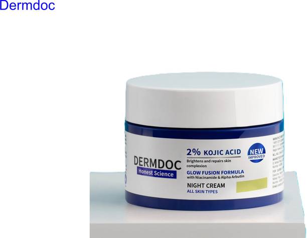 DermDoc 2% Kojic Acid Night Cream for Pigment Correction with Niacinamide Boost