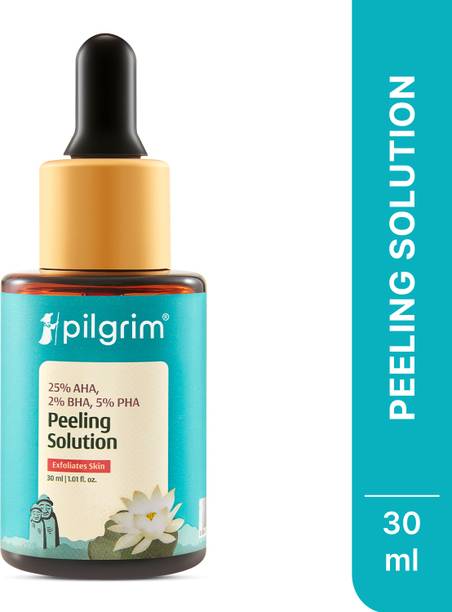 पिलग्रिम 25% AHA + 2% BHA + 5% PHA Peeling Solution Face Serum for Exfoliation|Detan