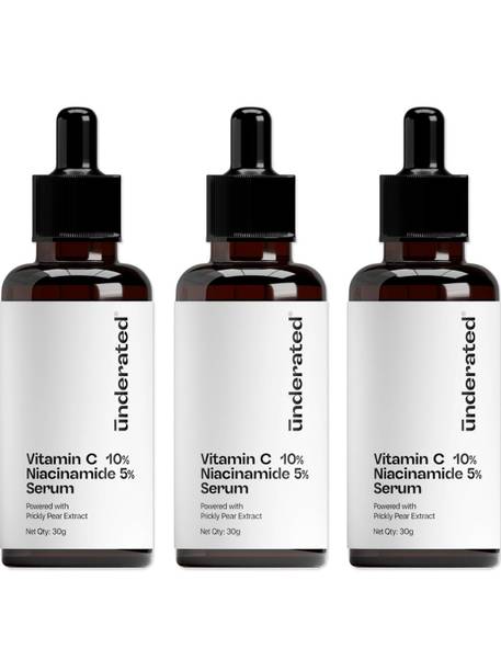 UNDERATED 10% Vitamin C, 5% Niacinamid Serum Powered with Prickly Pear Extract