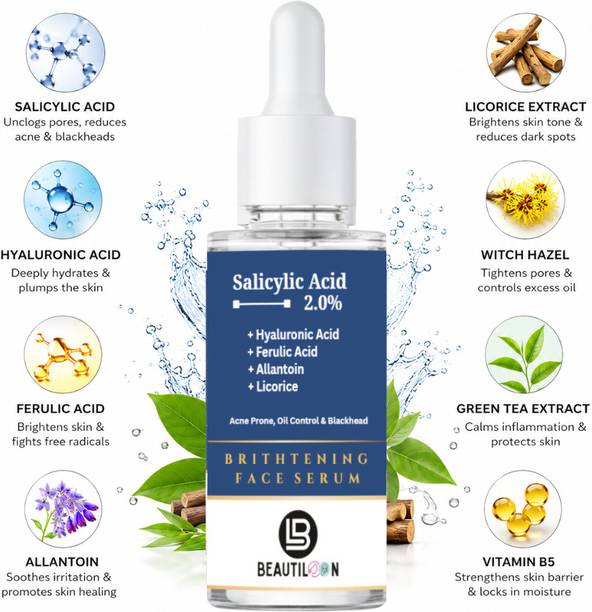 beautiloon Deep Hydration Skin Repair Serum for Men & Women, Korean Glass Skin Glow, Dark Spot Reduction & Daily Face Care Serum