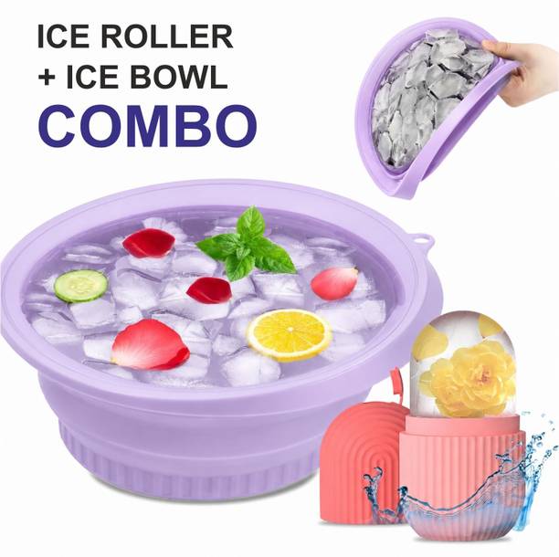 eyurva facial ice roller & face ice bowl combo for skin cooling combo