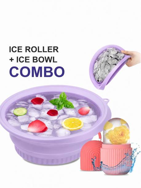 eyurva facial ice roller & face ice bowl combo for skin cooling combo