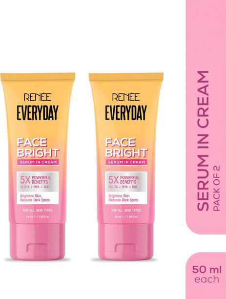 Renee Everyday Face Bright Cream, Hydrates, Brightens & Reduces Dark Spots - Pack of 2