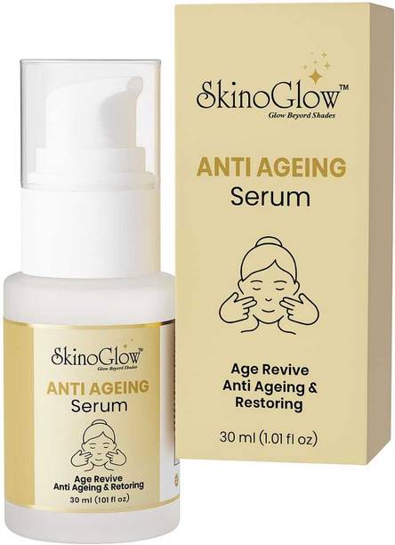 SKINOGLOW Anti Ageing Serum for Wrinkles, Fine Lines & Skin Firming | Age Revive & Restoring Face Serum for Youthful Glow