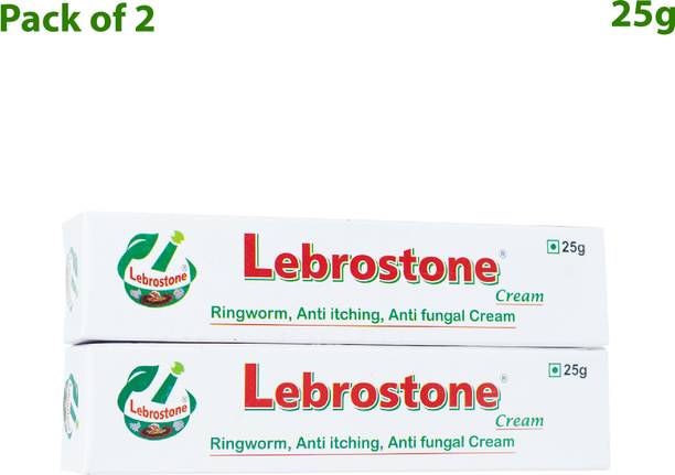 Lebrostone Ayurvedic Skin Care Treatment Cream 25g – For Ringworm, Itching & Fungal Infections (Pack of 2)