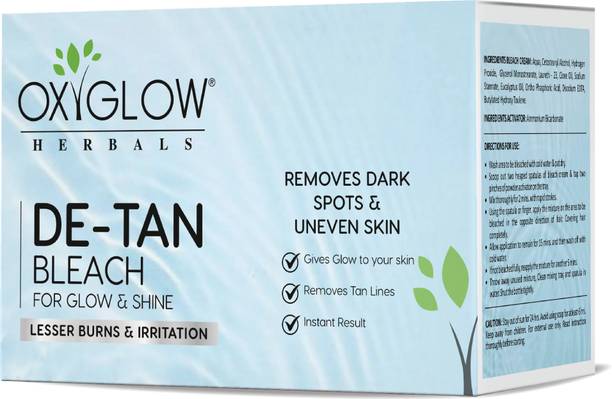 OXYGLOW D-Tan Bleach Cream for Tan Removal,Skin Brightening,Skin Toning & Softening