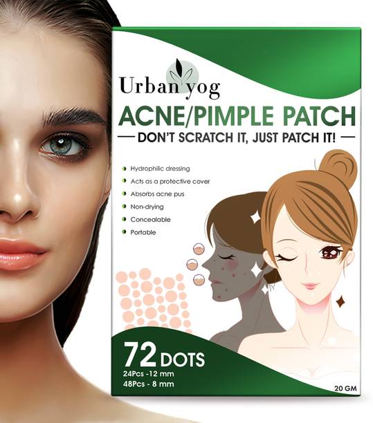 URBANYOG Acne Pimple Patch - Invisible Facial Stickers cover with 100% Hydrocolloid, Acne/Pimple Absorbing patch