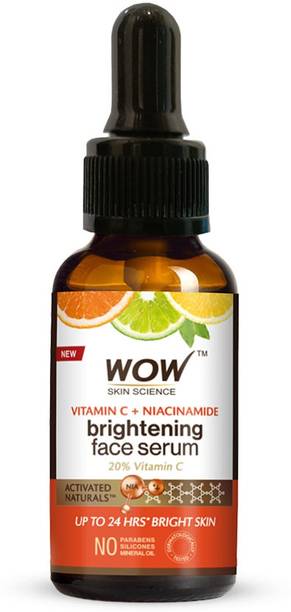 WOW SKIN SCIENCE Vitamin C Serum - Skin Clearing Serum - Brightening, Anti-Aging Skin Repair, Supercharged Face Serum, Dark Circle, Fine Line & Sun Damage Corrector, Genuine 20% - 15ml
