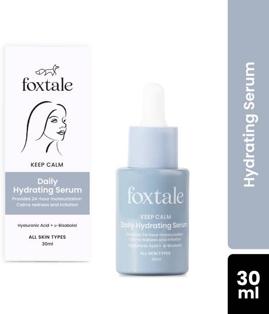Foxtale Hydrating Serum With Hyaluronic Acid & 6 Hydration Boosters for 24-hour Moisturization