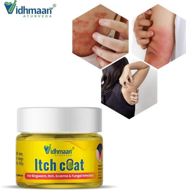 vidhmaan ayurveda Itch coat natural Anti ITCH Cream for fungal infection, itching, ringworm | Quick relief cream| Anti Dad Khaj Khujli |Skin fungal Infection | Eczema, itching