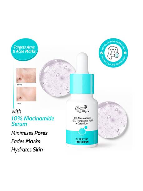 Chemist at Play Clarifying Serum with 10% Niacinamide - Treats Hyperpigmentation, Minimizes Pore
