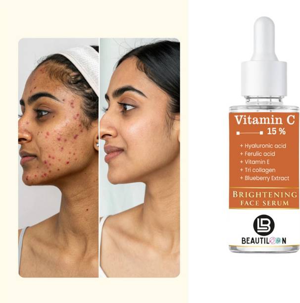 beautiloon Vitamin C Serum for Face for Glowing Skin, Brightening, Dark Spot Removal, Pigmentation Control, Uneven Skin Tone, Anti Aging, Fine Lines, Wrinkles, Hydration, Skin Repair & Smooth Texture