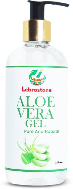 Lebrostone Aloe Vera Gel | Pure Aloe Gel for Face, Skin & Hair | Moisturising, Anti-Acne, Soothing & Cooling Gel