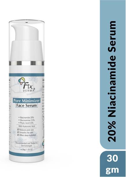 Fixderma 20% Niacinamide Pore Minimizer Serum for Face, Hydrating Serum for Open Pores