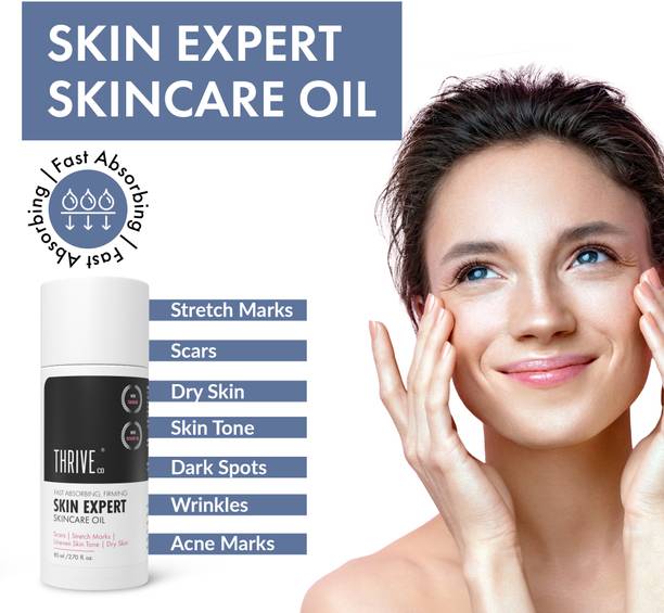 ThriveCo Firming Skin Care Oil for Scars, Stretch Marks, Uneven Skin Tone & Dry Skin