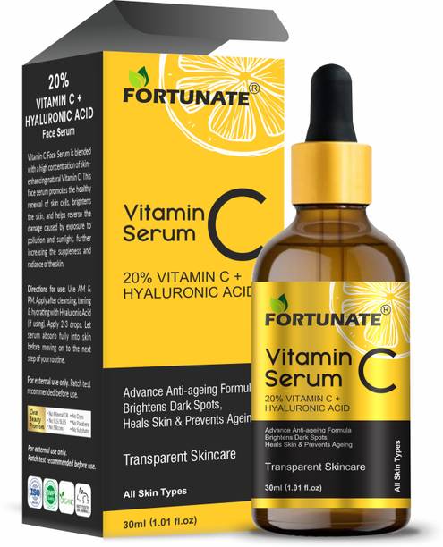 FORTUNATE Vitamin C Face Serum for Skin Brightening & Anti-Dark Spots | For Men & Women