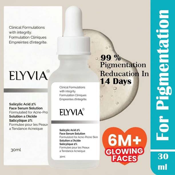 Elyvia 2% Salicylic Acid Face Serum | Acne, Blackhead & Whitehead Removal | Oil Control Serum