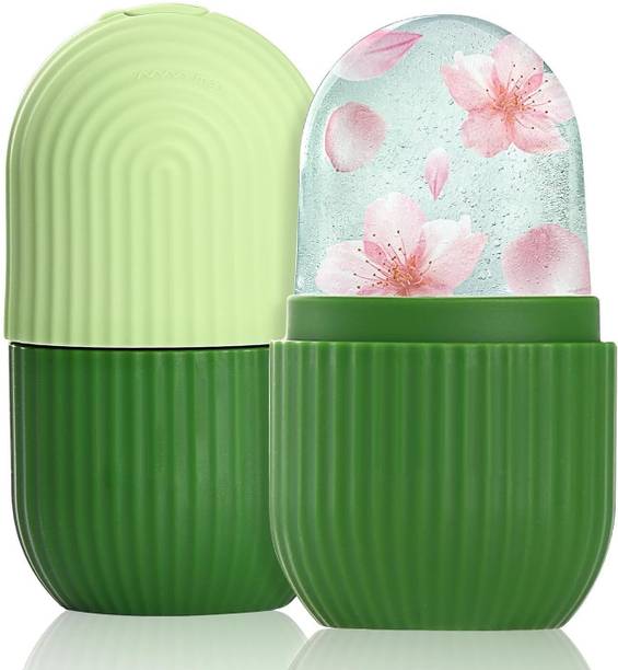 DZOGAX Ice Face Roller Silicone Facial Cube for Eyes Neck, Remove Dark Circle Pore Shrink