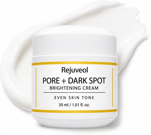 REJUVEOL Pore and dark spot brightening cream for even skin tone with Glutathione